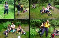 Piknik na leśnej polanie