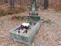 Symboliczny grób Wojtka Szczepaniaka