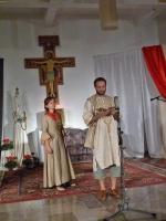 Św. Franciszek informuje matkę, że będzie podążał droga wyznaczoną przez  PANA BOGA i ewangelię
