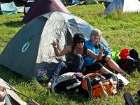 Ja i Marta- jesteśmy całe happy- udało się rozbić namiot;-)))