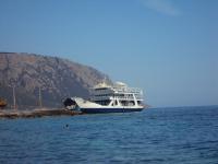 Agia Roumeli, morze Libijskie i nasz statek 
